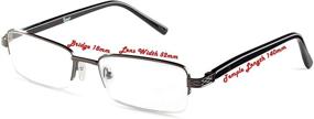 img 2 attached to 👓 Half Rimmed Reading Glasses for Men - Value Pack with All Magnification Strengths