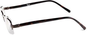 img 1 attached to 👓 Half Rimmed Reading Glasses for Men - Value Pack with All Magnification Strengths