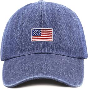img 4 attached to 🧢 The Hat Depot Kids American Flag & Cute Embroidery Cotton Baseball Cap Hat: Show Off Patriotic Style with Style and Comfort!