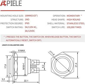 img 3 attached to 💦 Reliable Waterproof Stainless Terminals with Momentary Function - Extended Warranty