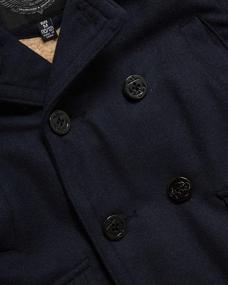 img 2 attached to Boys' Clothing: Republic Peacoat with Faux Fur Lining and Convenient Pockets