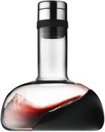 🍷 premium menu wine decanter: lead-free carafe for red wine, 34oz glass & silicone, perfect gift with original-clear steel lid логотип