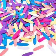 colorful sprinkle confetti removable decorations logo