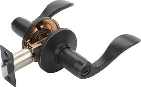 img 3 attached to 🚪 Dynasty Hardware Heritage Door Lever Privacy Set, Contractor Pack of 6, Aged Oil Rubbed Bronze