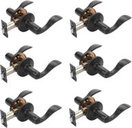 🚪 dynasty hardware heritage door lever privacy set, contractor pack of 6, aged oil rubbed bronze logo