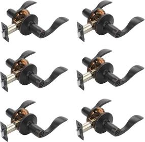 img 4 attached to 🚪 Dynasty Hardware Heritage Door Lever Privacy Set, Contractor Pack of 6, Aged Oil Rubbed Bronze