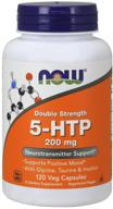 💊 добавка now supplements 5-htp 200 мг: двойная сила для поддержки нейротрансмиттеров - 120 овощных капсул. логотип