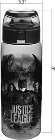 img 2 attached to Zak Designs Justice League Movie Water 🦸 Bottle with Loop - DC Comics, BPA-Free, 25 Ounces