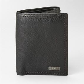 img 2 attached to Relic Men's Trifold Wallet in Brown: Stylish Men's Accessory for Wallets, Card Cases & Money Organizers