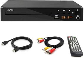 img 4 attached to 📀 LP-099 Multi Region Code Zone Free PAL/NTSC HD DVD Player CD Player with HDMI AV Output & Remote & USB 2.0 & MIC Input - Compact Design - Improved SEO