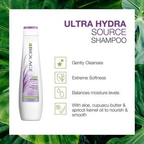 img 3 attached to Шампунь «BIOLAGE Ultra Hydrasource»: максимальное увлажнение для предотвращения ломкости волос, идеален для очень сухих волос - не содержит парабены и силиконы, подходит для веганов.