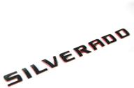 🔴 oem silverado nameplate 3d badge: genuine emblem for silverado 1500, 2500hd, 3500hd - red line edition logo