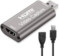 rynx видеокарты захвата видео: hdmi в usb 2.0 для высокой четкости 1080p 60 к/с ☕ запись на компьютере - идеально подходят для игр, стриминга, обучения, видеоконференций или прямых трансляций (капсулы кофе). логотип