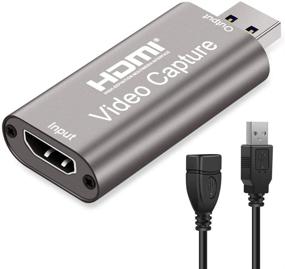 img 4 attached to RYNX видеокарты захвата видео: HDMI в USB 2.0 для высокой четкости 1080p 60 к/с ☕ Запись на компьютере - идеально подходят для игр, стриминга, обучения, видеоконференций или прямых трансляций (капсулы кофе).