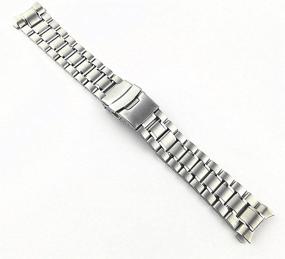 img 3 attached to 🌟 Double Women's Stainless Steel Curved Watchband Replacement Watches