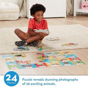 img 3 attached to Melissa & Doug Alphabet Coordination Puzzles: Easy Clean and Educational Fun!