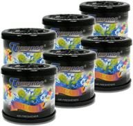 🌲 long-lasting treefrog squash scented gel-typed cup-holder air freshener - pack of 6 logo