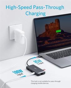 img 1 attached to Anker USB C Hub PowerExpand: 8-in-1 Adapter with Dual 4K HDMI, 100W Power Delivery, Ethernet, USB 3.0, SD Card Reader - for MacBook Pro, XPS and More