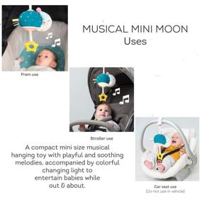 img 2 attached to 🌙 Taf Toys Musical Mini Moon, Portable Hanging Infant Toy with Music and Lights, Travel Companion for Parents and Babies, Soothes and Relaxes Baby during Strolls, Suitable for Newborns and Up