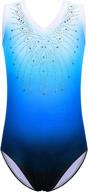 gymnastics leotard diamond ballet b180_blue_12a logo