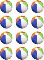 16-inch multi-color beach balls - pack of 12: ultimate fun in the sun! логотип