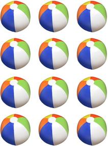 img 4 attached to 16-Inch Multi-Color Beach Balls - Pack of 12: Ultimate Fun in the Sun!