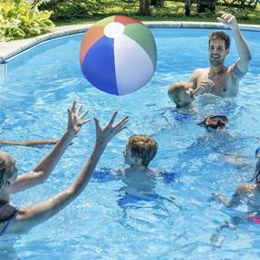 img 1 attached to 16-Inch Multi-Color Beach Balls - Pack of 12: Ultimate Fun in the Sun!