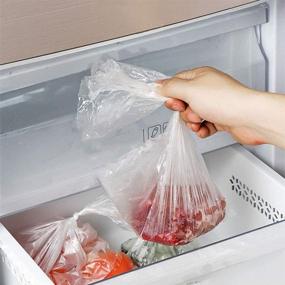 img 1 attached to 🛍️ 350 Bags/Roll BESTEASY 12x20 Plastic Food Storage Bags - Clear Produce Bags for Fruits, Vegetables, Bread, and Kitchen Storage (1 Roll)