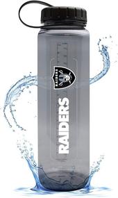 img 4 attached to 🦆 Duck House NFL Fan Shop NFL Clear Plastic Water Bottle: Screw-on Lid with Strap, Water Level Indicators, Easy to Grip and Carry, BPA-Free