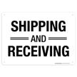 shipping receiving sign protected weatherproof logo