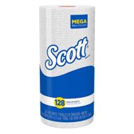 🧻 scott 41482 кухонные бумажные полотенца, 11 x 8 25/32, 128 шт. в рулоне (коробка из 20 рулонов) - превосходная впитываемость и долговечность для ваших кухонных нужд логотип