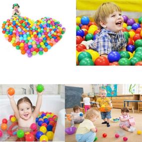 img 1 attached to 🌈 Colorful Toddler 100Pcs - Kaptin Plastic