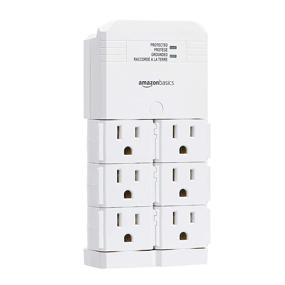 img 4 attached to ⚡ Power Up Safely with Amazon Basics Rotating Wall Mount Surge Protector - 1080 Joules