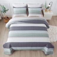 andency striped pillowcases mint lightweight logo