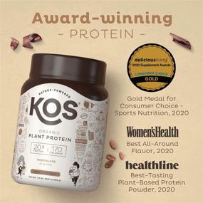 img 3 attached to 🍫 Delicious Vegan Chocolate Protein Powder - KOS Organic Plant Based Protein Powder, Keto Friendly, Gluten Free, Dairy Free & Soy Free - 1.3 Pounds, 15 Servings