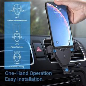 img 2 attached to 🚗 Avolare Wireless Car Charger: 15W Fast Charging, 360°Rotation, Vent Phone Holder