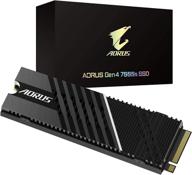 💾 gigabyte aorus gen4 7000s 1tb nvme m.2 ssd, pcie 4.0, nanocarbon-coated aluminum heatsink, 3d tlc nand, gp-ag70s1tb logo