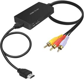 img 4 attached to HDMI to RCA Converter Adapter for TV Stick, Roku, PS4, Xbox, Switch, Blu-Ray, DVD Player - Supports PAL/NTSC, HDMI to AV Composite Video Audio