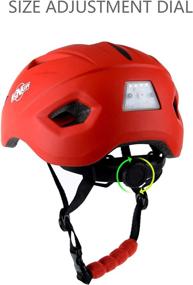 img 2 attached to 🚴 Adjustable Toddler Kids Bike Helmet for Boys and Girls, CPSC Certified Multi-Sport Helmet with LED Light - From Infant to Child, Available in 2 Sizes