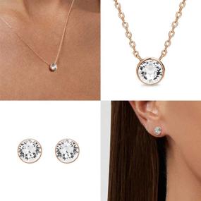 img 2 attached to 💎 Подвеска с кристаллами Swarovski AURA: изысканное женское украшение на высшем уровне