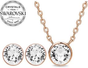 img 3 attached to 💎 Подвеска с кристаллами Swarovski AURA: изысканное женское украшение на высшем уровне