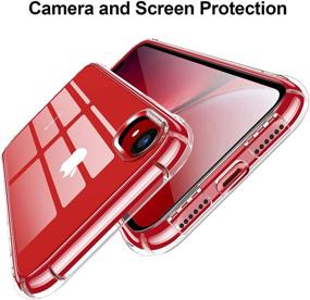 img 1 attached to 📱 CANSHN Clear Protective Heavy Duty iPhone XR Case 6.1'' - Slim Thin Crystal Clear Design