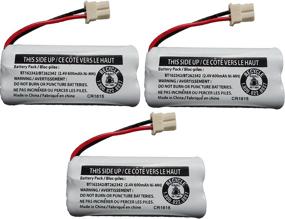 img 3 attached to 🔋 3-Pack Replacement Batteries BT162342 / BT262342 for Vtech AT&amp;T Cordless Telephones CS6114 CS6419 CS6719 EL52300 CL80111