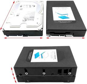 img 1 attached to 💾 Кронштейн адаптера HDD SSD Saisn, конвертер 2,5 в 3,5 для хранения жесткого диска