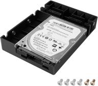 💾 кронштейн адаптера hdd ssd saisn, конвертер 2,5 в 3,5 для хранения жесткого диска логотип