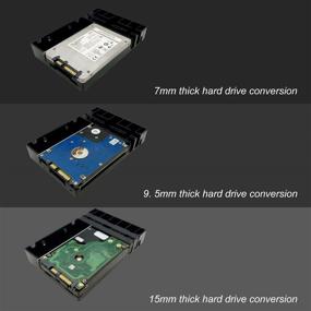 img 2 attached to 💾 Кронштейн адаптера HDD SSD Saisn, конвертер 2,5 в 3,5 для хранения жесткого диска