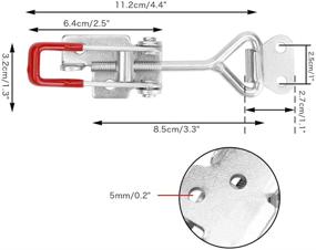 img 1 attached to Powerful and Convenient: 4 Pack of Houkiper Adjustable Industrial Pull Latch Tools