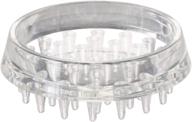 shepherd hardware 9081: clear plastic 1-1/2-inch spiked furniture 🪑 cup, set of 4 - protect and stabilize your furniture! logo