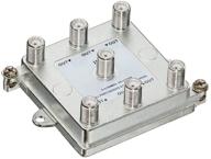 📺 enhance your video signal with leviton 47690-g6 1 x 6 (6-way) 2ghz passive video splitter logo
