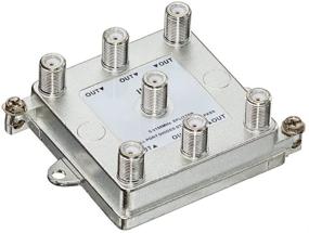 img 1 attached to 📺 Enhance Your Video Signal with Leviton 47690-G6 1 X 6 (6-Way) 2Ghz Passive Video Splitter